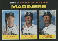 2020 Topps Heritage #391 Austin Nola/Justin Dunn/Kyle Lewis Baseball Card