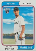 2023 Topps Heritage #545 Eury Perez Baseball Card