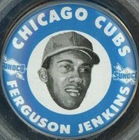 1969 Sunoco Cubs Pins # Fergie Jenkins Baseball Card