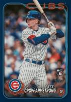 2024 Topps #407 Pete Crow-Armstrong Royal Blue Baseball Card