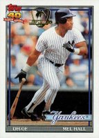 1991 Topps Desert Shield #738 Mel Hall Baseball Card