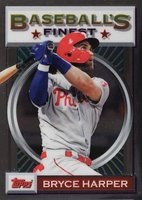 2020 Finest Flashbacks #186 Bryce Harper Baseball Card