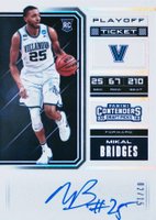 2018 Panini Contenders Draft Picks #60 Mikal Bridges Autograph-Playoff Ticket Basketball Card