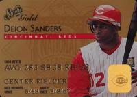 1995 Studio #20 Deion Sanders Gold Baseball Card