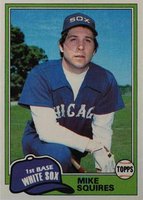 1981 Topps #292 Mike Squires Baseball Card