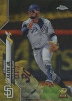2020 Topps Chrome #84 Fernando Tatis Jr. Gold Wave Refractor Baseball Card
