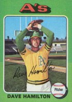 1975 Topps Mini #428 Dave Hamilton Baseball Card