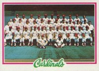 1978 Topps #479 St. Louis Cardinals Team Baseball Card