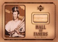 2001 Upper Deck Hall of Famers Cooperstown Collection Bat #B-MM Mickey Mantle Bat Baseball Card