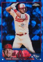 2023 Topps Chrome Sapphire #27 Mike Trout Baseball Card