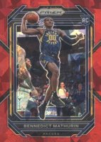 2022 Panini Prizm #254 Bennedict Mathurin Red Ice Basketball Card