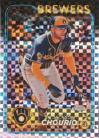 2024 Topps Chrome #161 Jackson Chourio X-Fractor Baseball Card