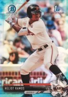 2017 Bowman Draft #BDC12 Heliot Ramos Chrome-Sky Blue Refractor Baseball Card