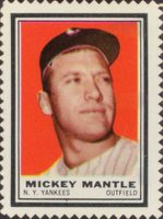 1962 Topps Stamps # Mickey Mantle Baseball Card