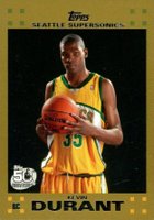 2007 Topps #112 Kevin Durant Gold Basketball Card