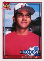 1991 Topps Tiffany #24 Dave Martinez Baseball Card