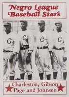 1986 Fritsch Negro League Baseball Stars #4 Charleston/Gibson/Page/Johnson Baseball Card