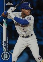 2020 Topps Chrome #186 Kyle Lewis Blue Refractor Baseball Card