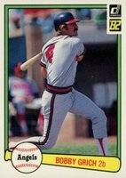 1982 Donruss #90 Bobby Grich Baseball Card