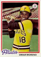 1978 Topps #283 Omar Moreno Baseball Card