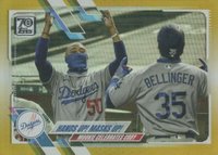 2021 Topps #303 Los Angeles Dodgers Gold Foil Baseball Card