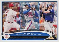 2012 Topps #124 NL Batting Average Leaders Baseball Card