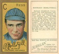 1911 Gold Borders #94 Dick Hoblitzell No stats on back Baseball Card