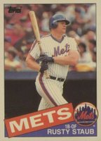 1985 Topps Tiffany #190 Rusty Staub Baseball Card