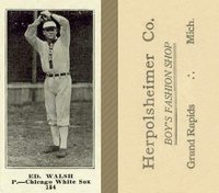1916 Herpolsheimer Co. #184 Ed. Walsh Baseball Card