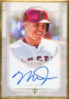 2017 Topps Transcendent Framed Autograph #MT Mike Trout Wearing Helmet Baseball Card