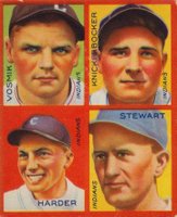 1935 Goudey 4-in-1 # Harder/Knickerbocker/Stewart/Vosmik Baseball Card