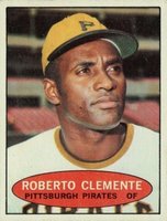 1971 Bazooka No Number # Roberto Clemente Baseball Card