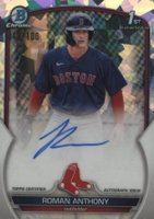 2023 Bowman Chrome Prospect Autographs #CPARA Roman Anthony Atomic Refractor Baseball Card