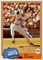 1981 Topps #93 Ed Glynn Double print Baseball Card