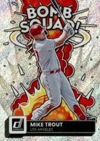 2022 Panini Donruss Bomb Squad #BS8 Mike Trout Rapture Baseball Card