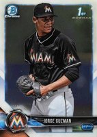 2018 Bowman Chrome Prospects #BCP180 Jorge Guzman Baseball Card