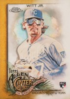 2022 Topps Allen & Ginter Chrome #250 Bobby Witt Jr Gold Refractor Baseball Card