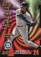 1998 Circa Thunder #100 Ken Griffey Jr. Super Rave Baseball Card