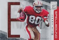 2019 Panini Donruss Elite Spellbound #SP23 Jerry Rice Red Football Card