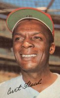 1971 Topps Super #41 Curt Flood Baseball Card