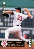 1992 U.S. Playing Card Aces # Roger Clemens Jokers Baseball Card