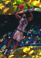 1998 Bowman's Best #44 Larry Johnson Atomic Refractor Basketball Card