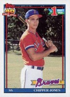 1991 Topps #333 Chipper Jones Baseball Card