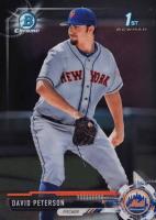 2017 Bowman Draft #BDC78 David Peterson Chrome Baseball Card