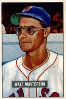 1951 Bowman #307 Walt Masterson Baseball Card