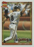 1991 Topps Desert Shield #310 Gary Carter Baseball Card