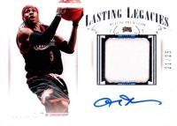 2014 Panini National Treasures Lasting Legacies Material Autographs #LL-AI Allen Iverson Basketball Card