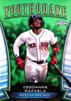 2024 Topps Chrome Youthquake #YQ33 Ceddanne Rafaela Green Refractor Baseball Card