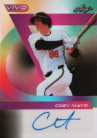 2024 Leaf Vivid Autographs #BACM3 Coby Mayo Black Prismatic Baseball Card
