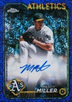 2024 Topps Chrome Update Chrome Baseball Update Series Autographs #ACMM Mason Miller Purple Speckle Baseball Card